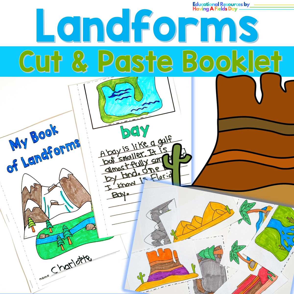 landform matching worksheets