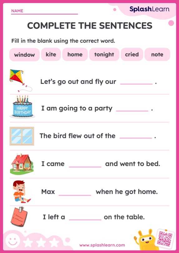 language arts worksheet