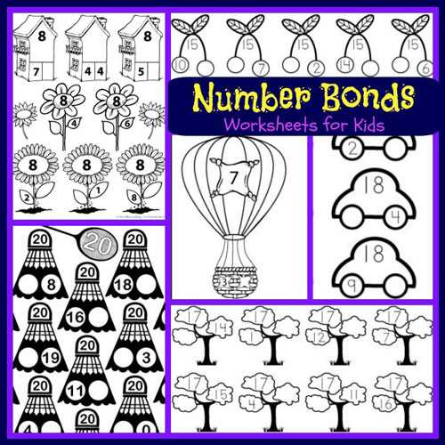 number bonds worksheets kindergarten