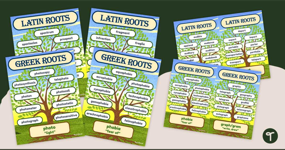 latin greek roots worksheets
