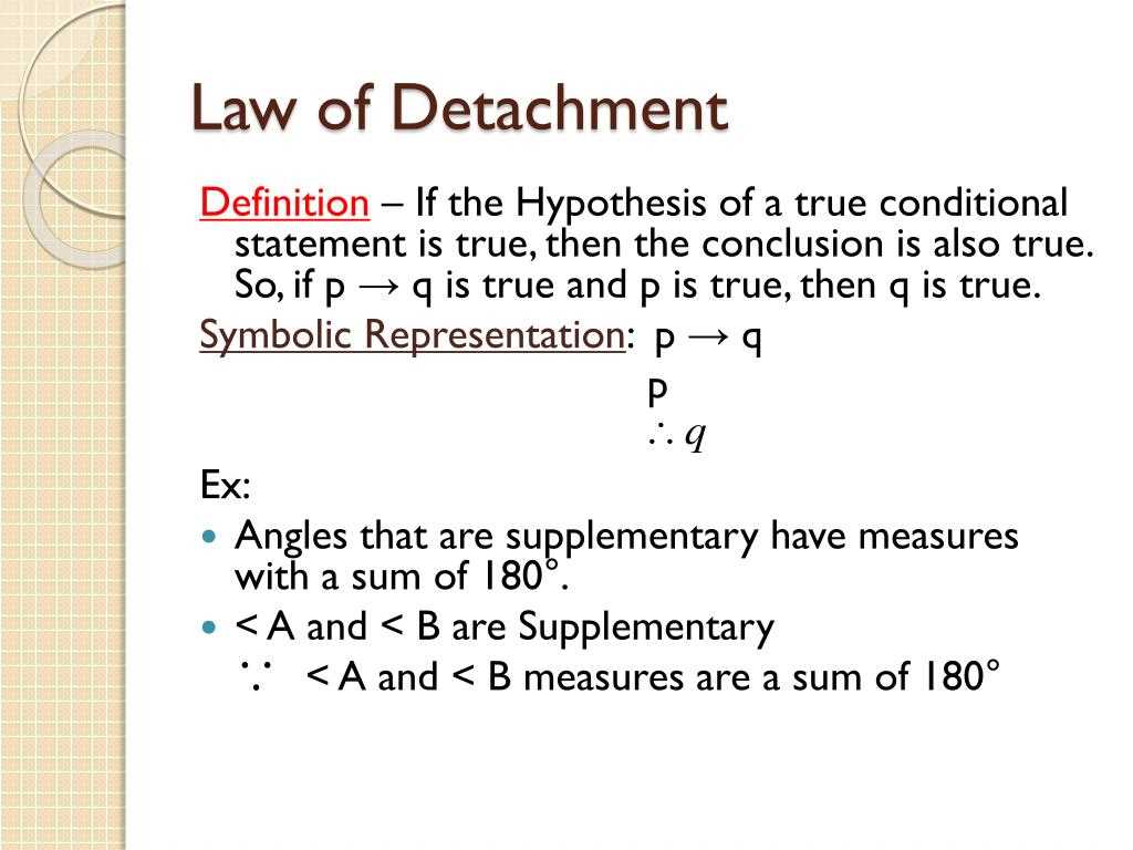 law of detachment and law of syllogism worksheet