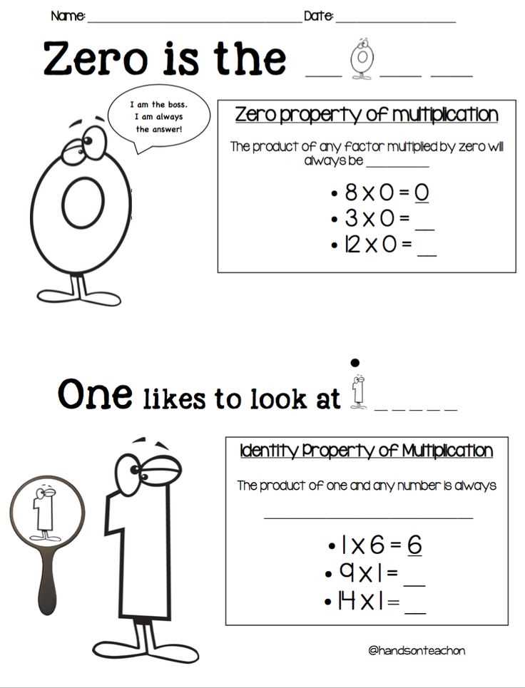zero product property worksheet