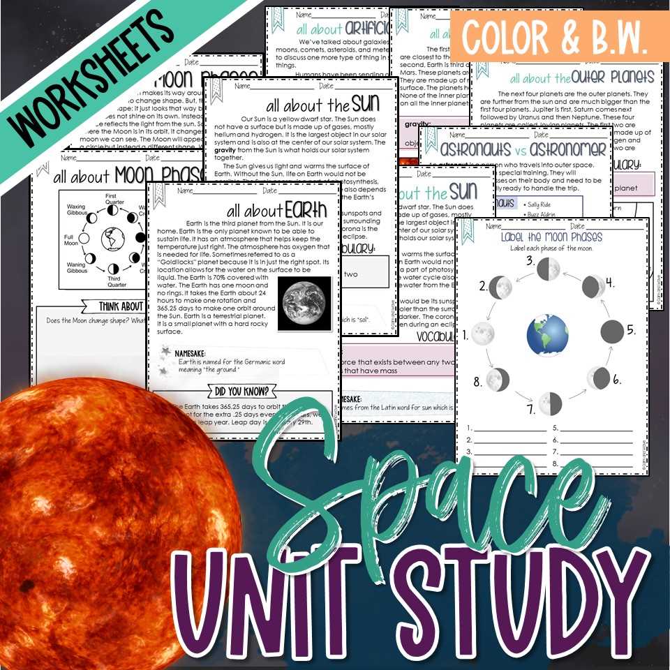 crash course astronomy worksheets