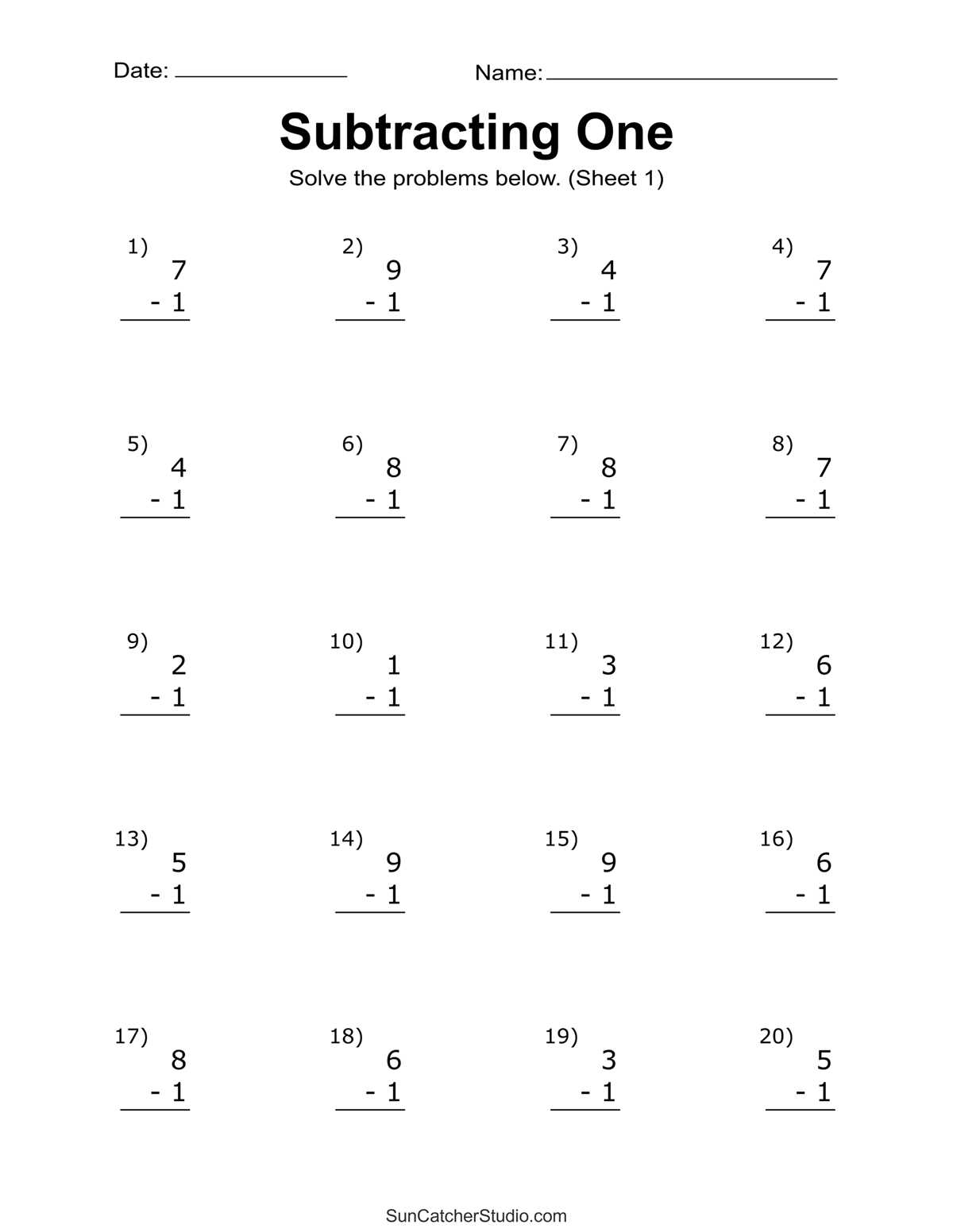 free kindergarten subtraction worksheets free kindergarten subtraction worksheets