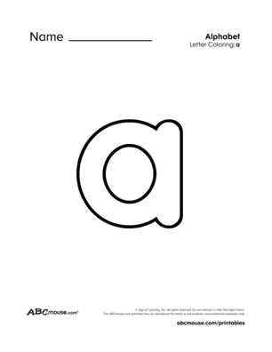 letter aa worksheets
