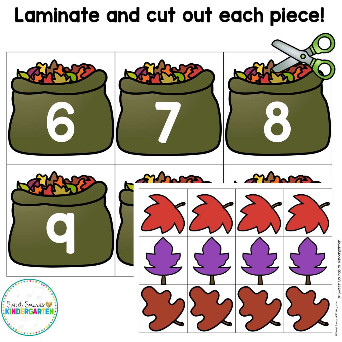 leaf counting worksheet