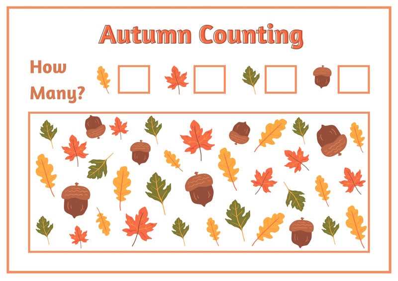 leaf counting worksheet