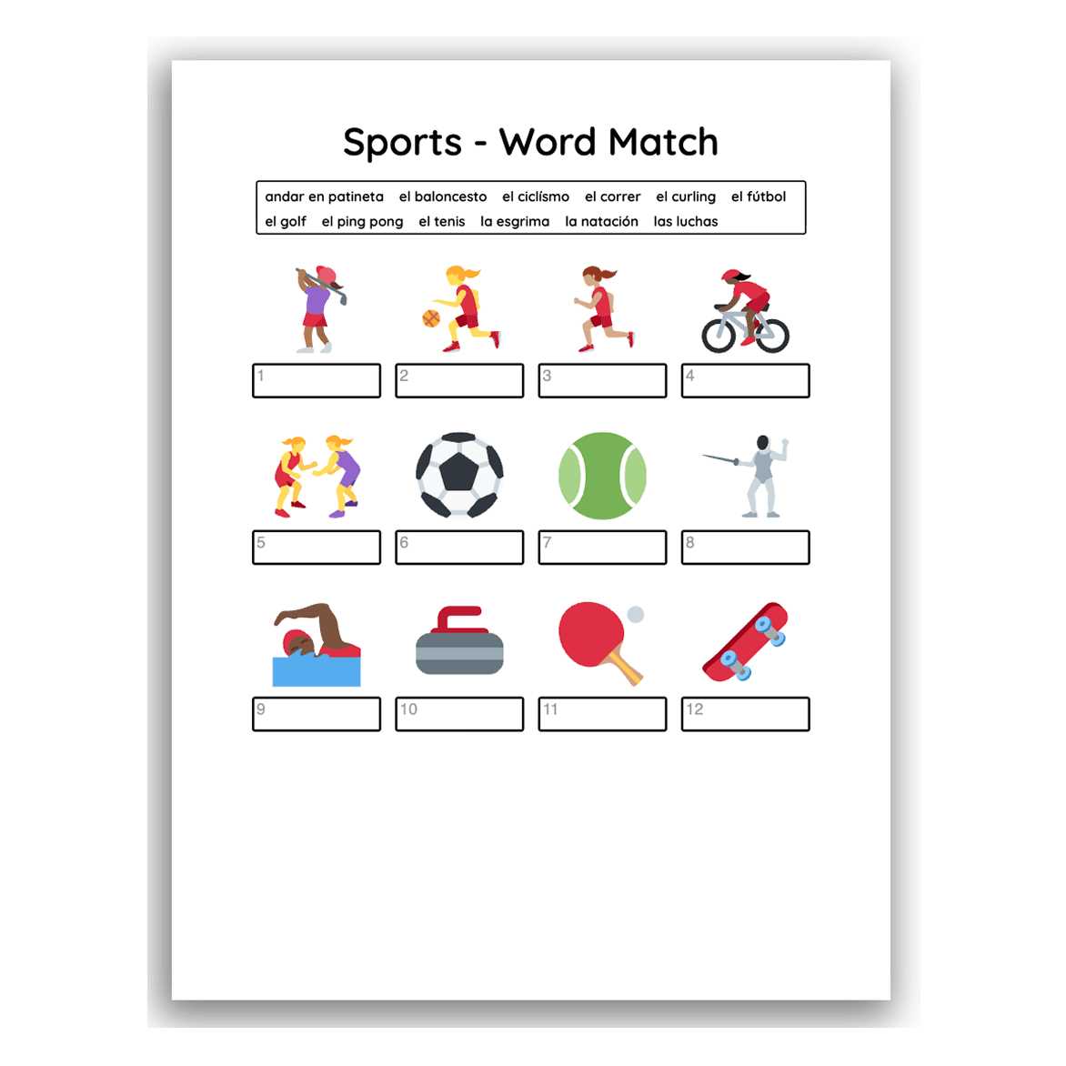learn english for spanish speakers worksheets