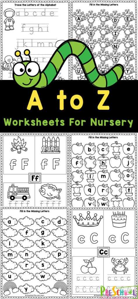 learning letters worksheets