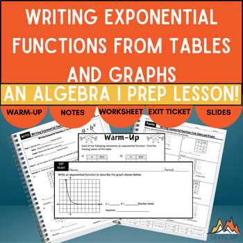 writing exponential functions from tables worksheet writing exponential functions from tables worksheet