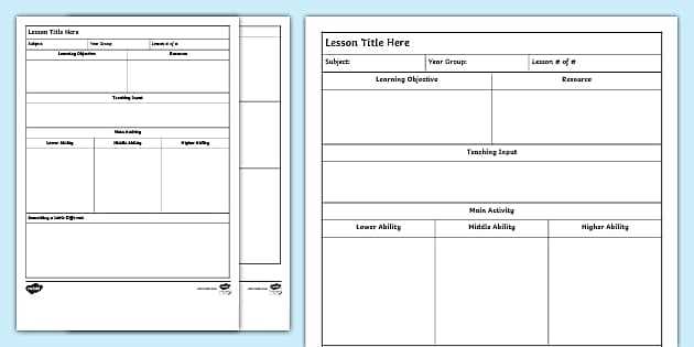 lesson plans and worksheets