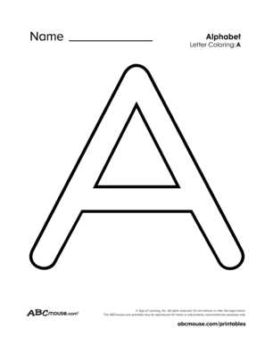 letter a worksheets free