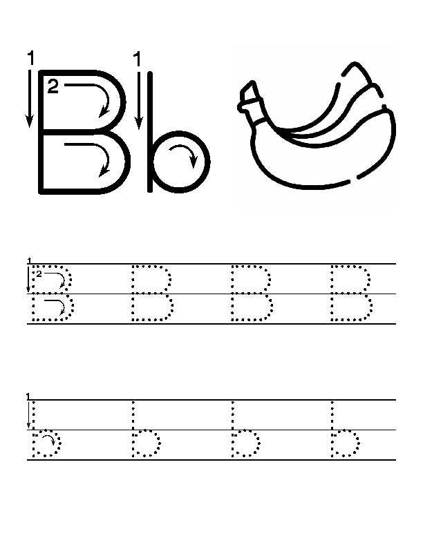 letter b traceable worksheets