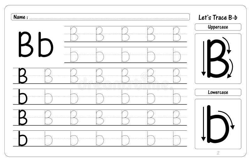 letter b writing worksheet