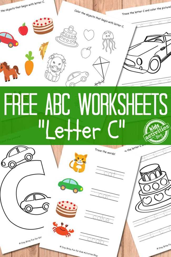 letter c worksheets for toddlers
