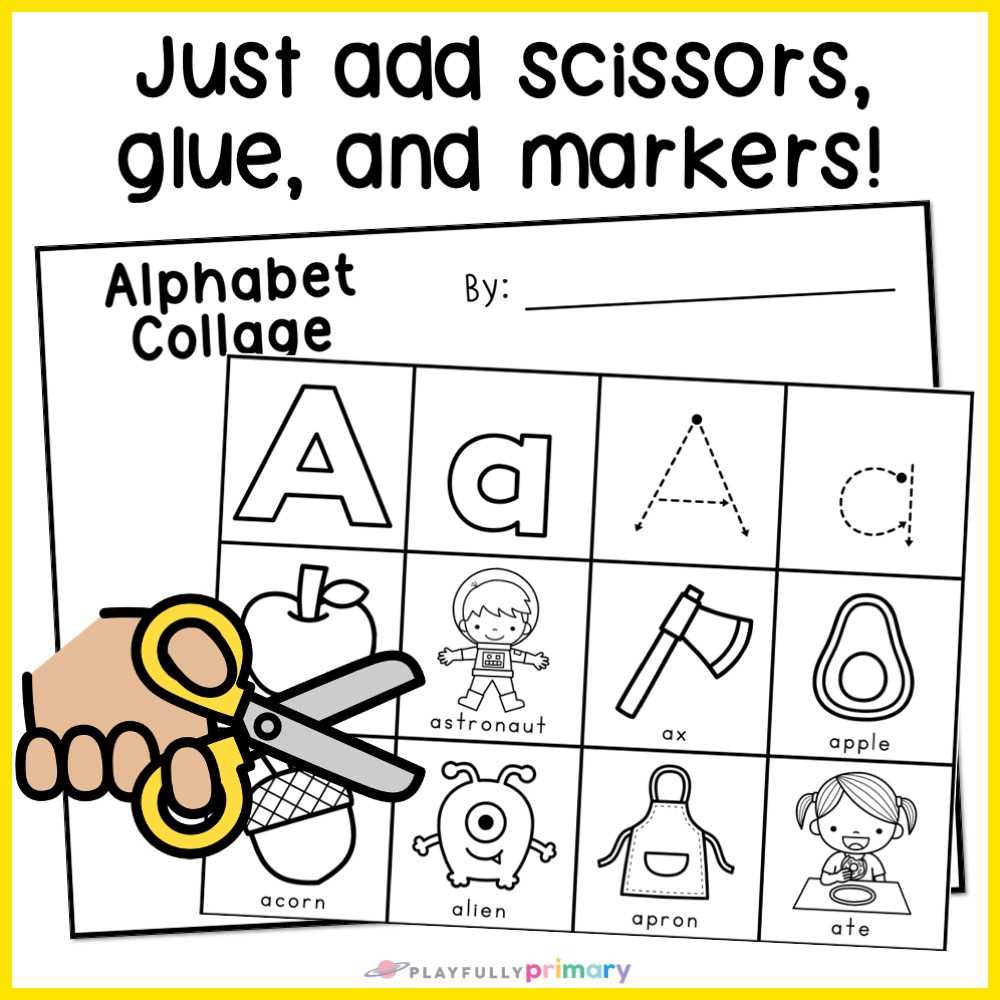 letter cut and paste worksheets