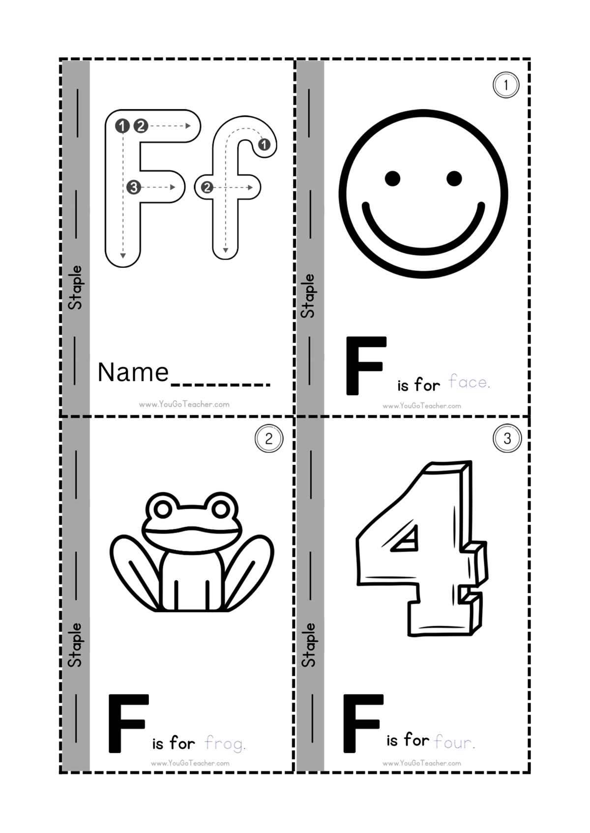 letter f worksheets for preschoolers