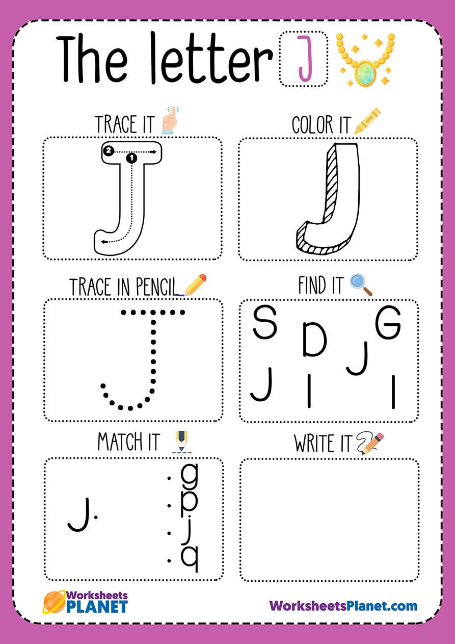 letter jj worksheet