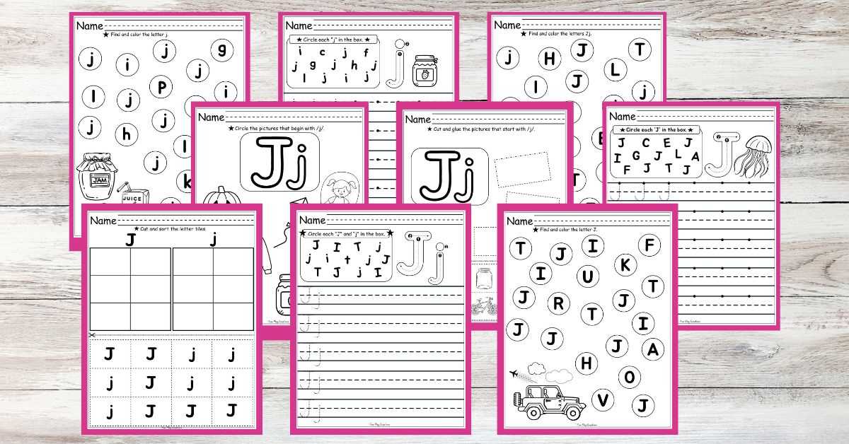 letter jj worksheet