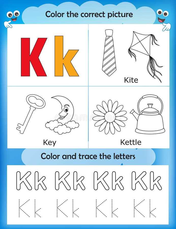 letter k worksheets for kindergarten