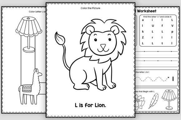 letter l worksheets for preschoolers