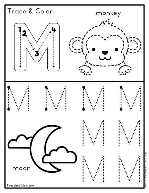 letter m worksheet