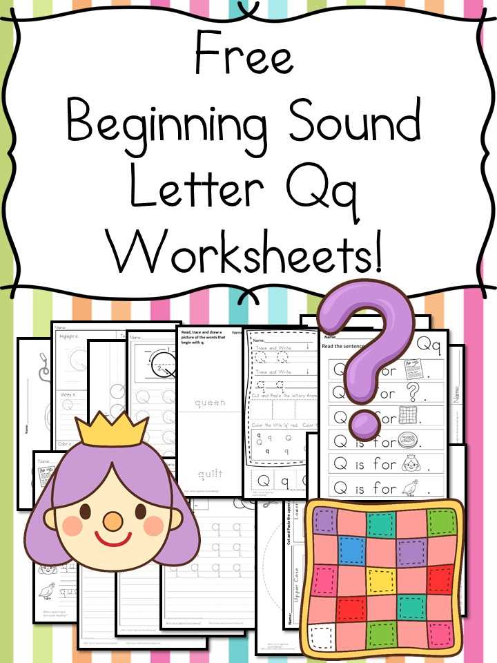letter q worksheets for preschool