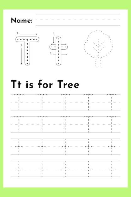 letter t worksheet for preschool