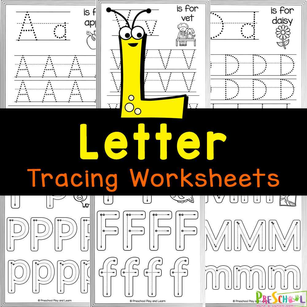 letter tracing worksheets for preschool