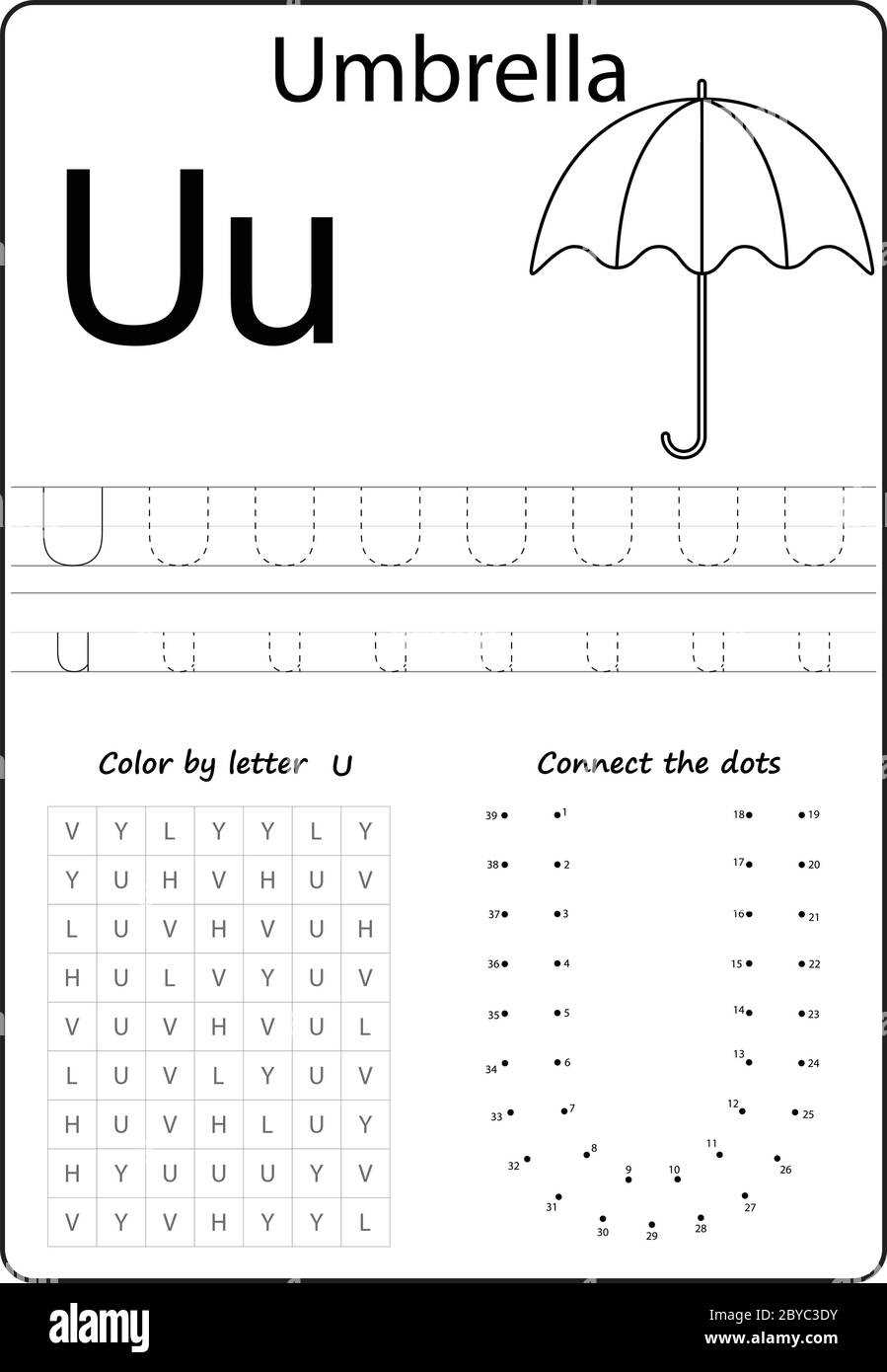 letter u worksheet