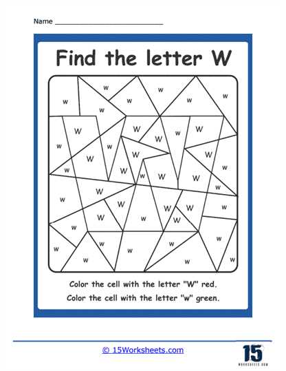 letter w worksheet letter w worksheet