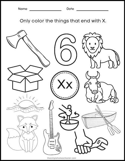 letter x worksheets kindergarten