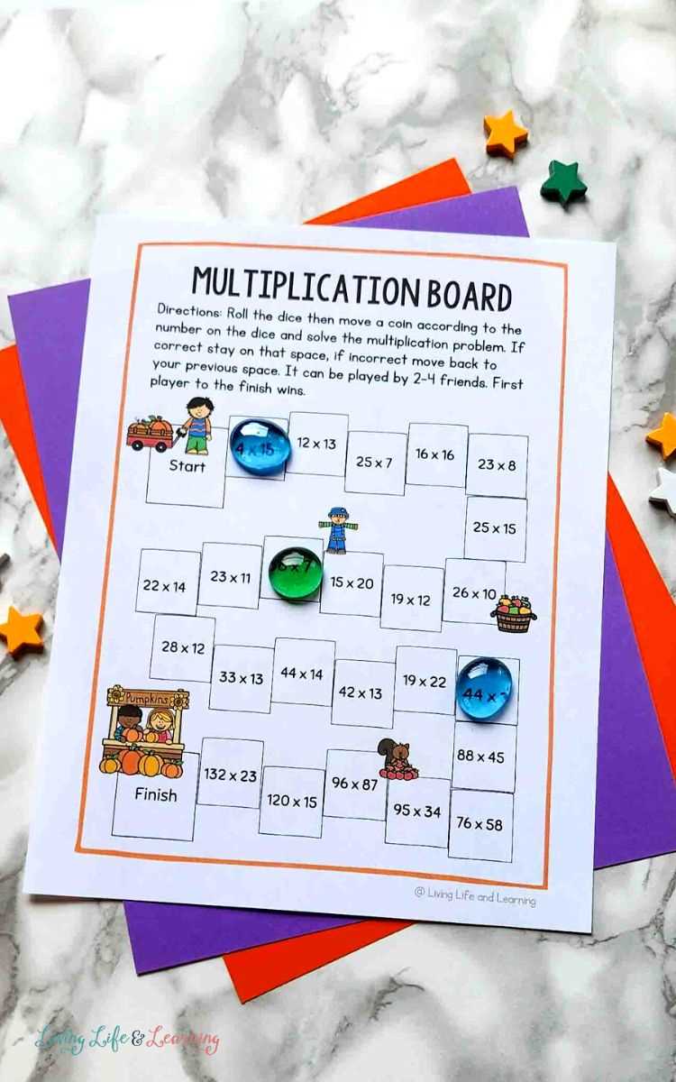 fall multiplication worksheet