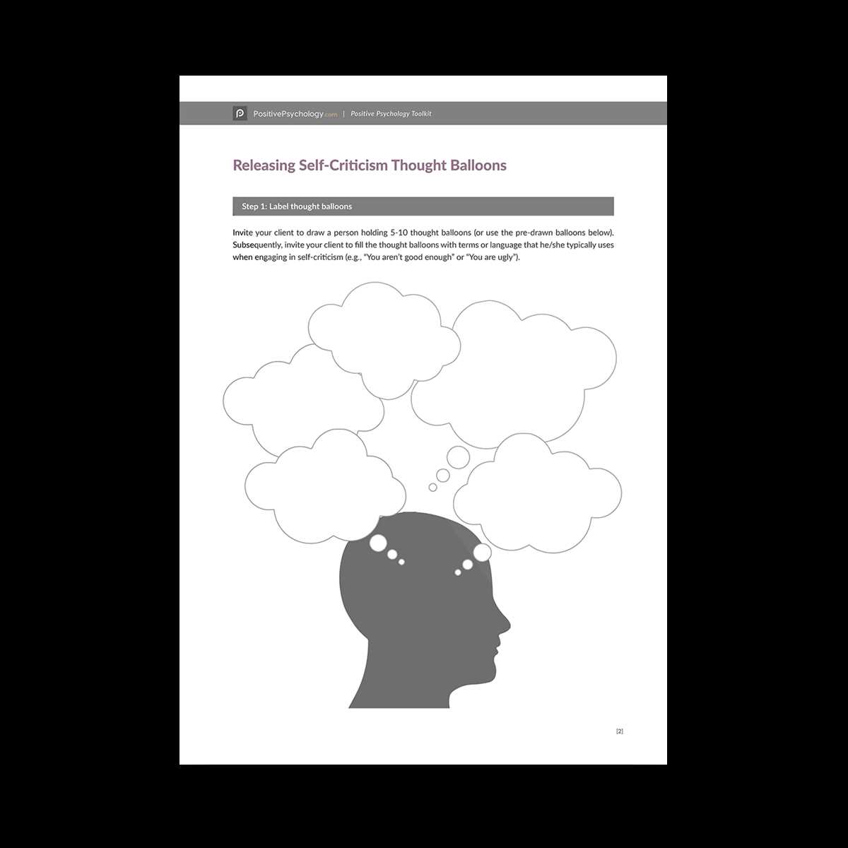 positive psychology com worksheets
