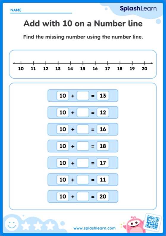 finding missing numbers on a number line worksheets