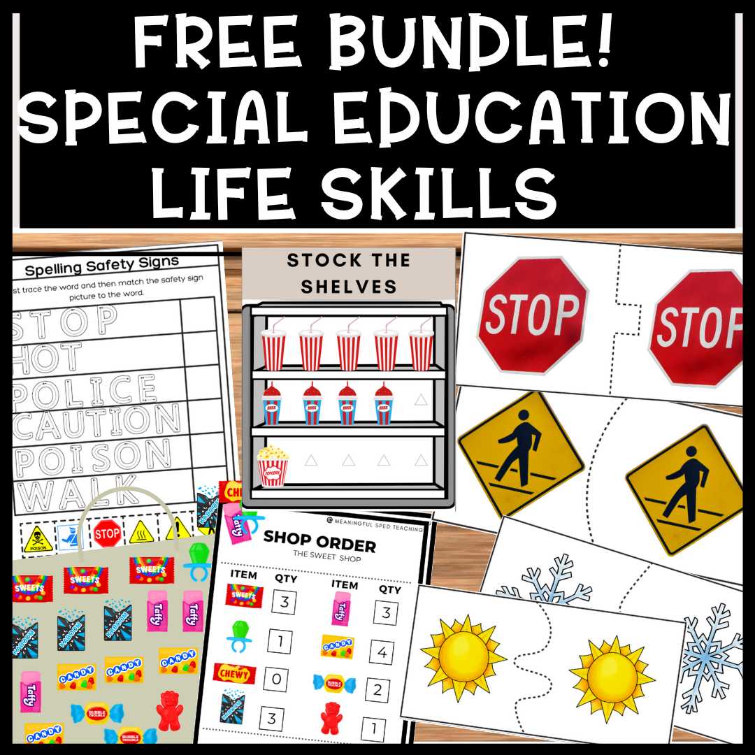life skills free printable worksheets