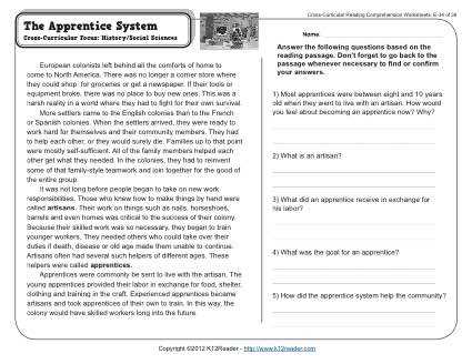 5th grade reading worksheets