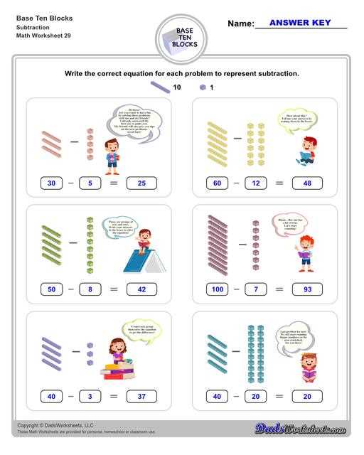 base ten worksheets