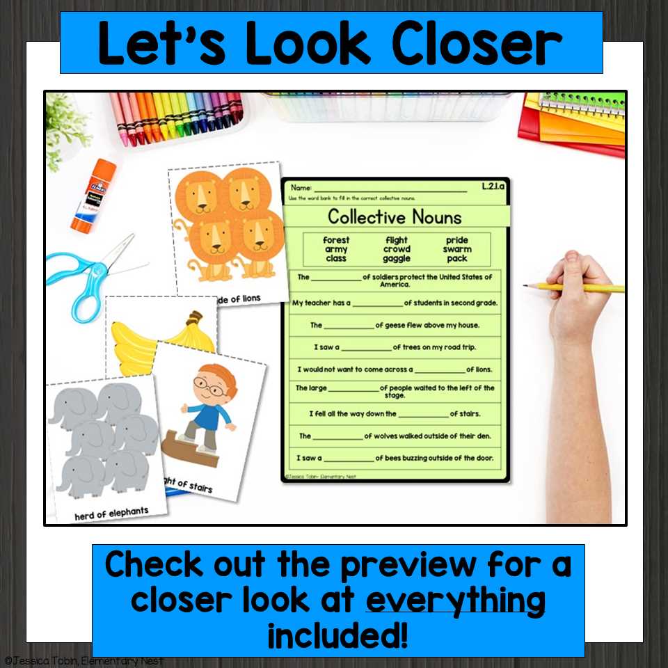 collective nouns worksheet for grade 2