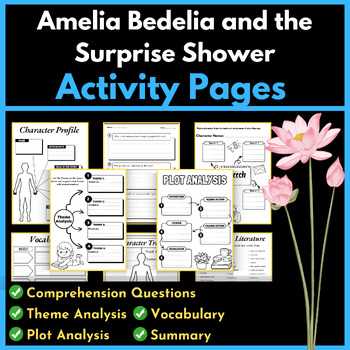 amelia bedelia and the surprise shower worksheets