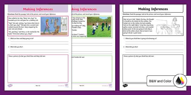 making inferences worksheet 4th grade making inferences worksheet 4th grade