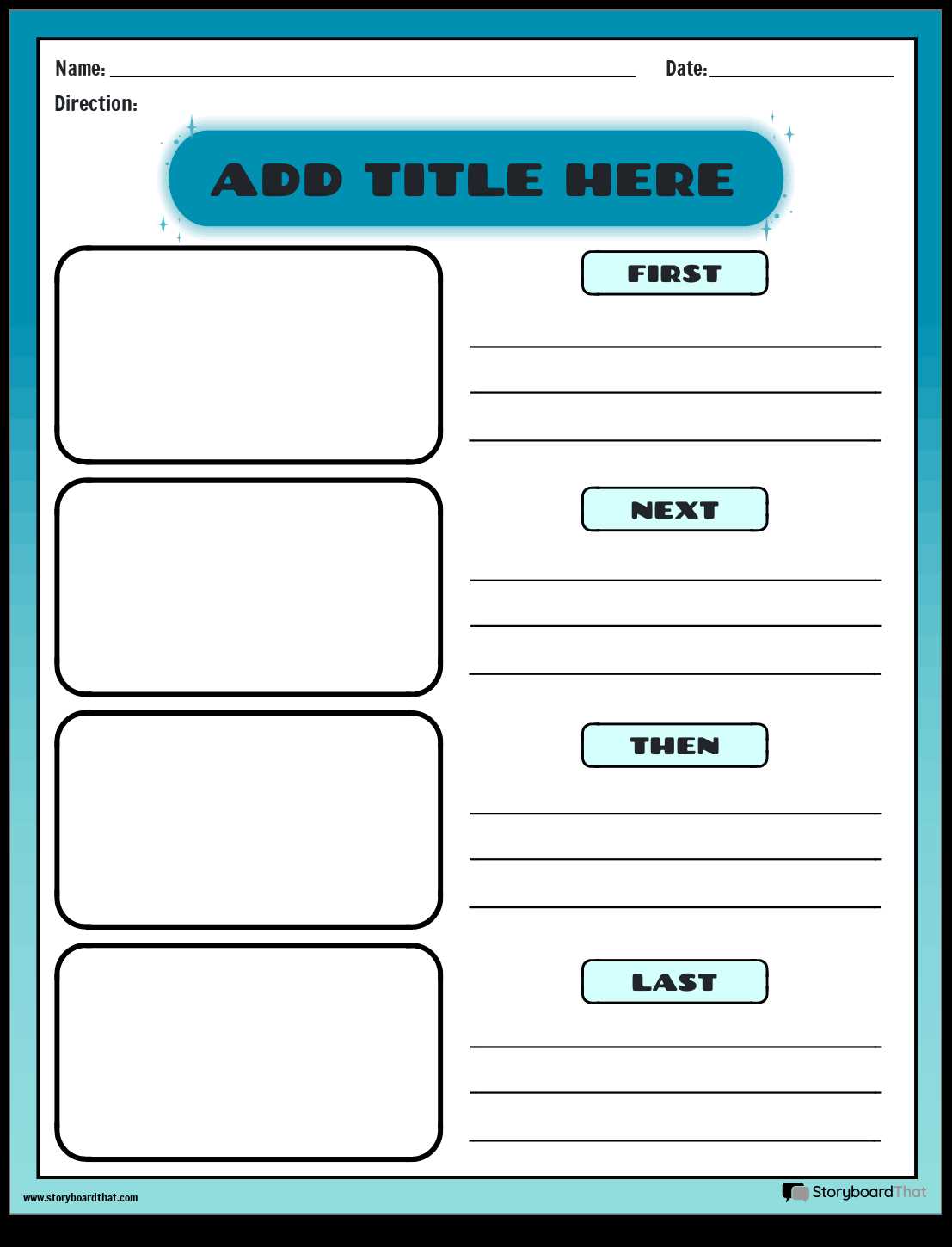 first next last worksheet