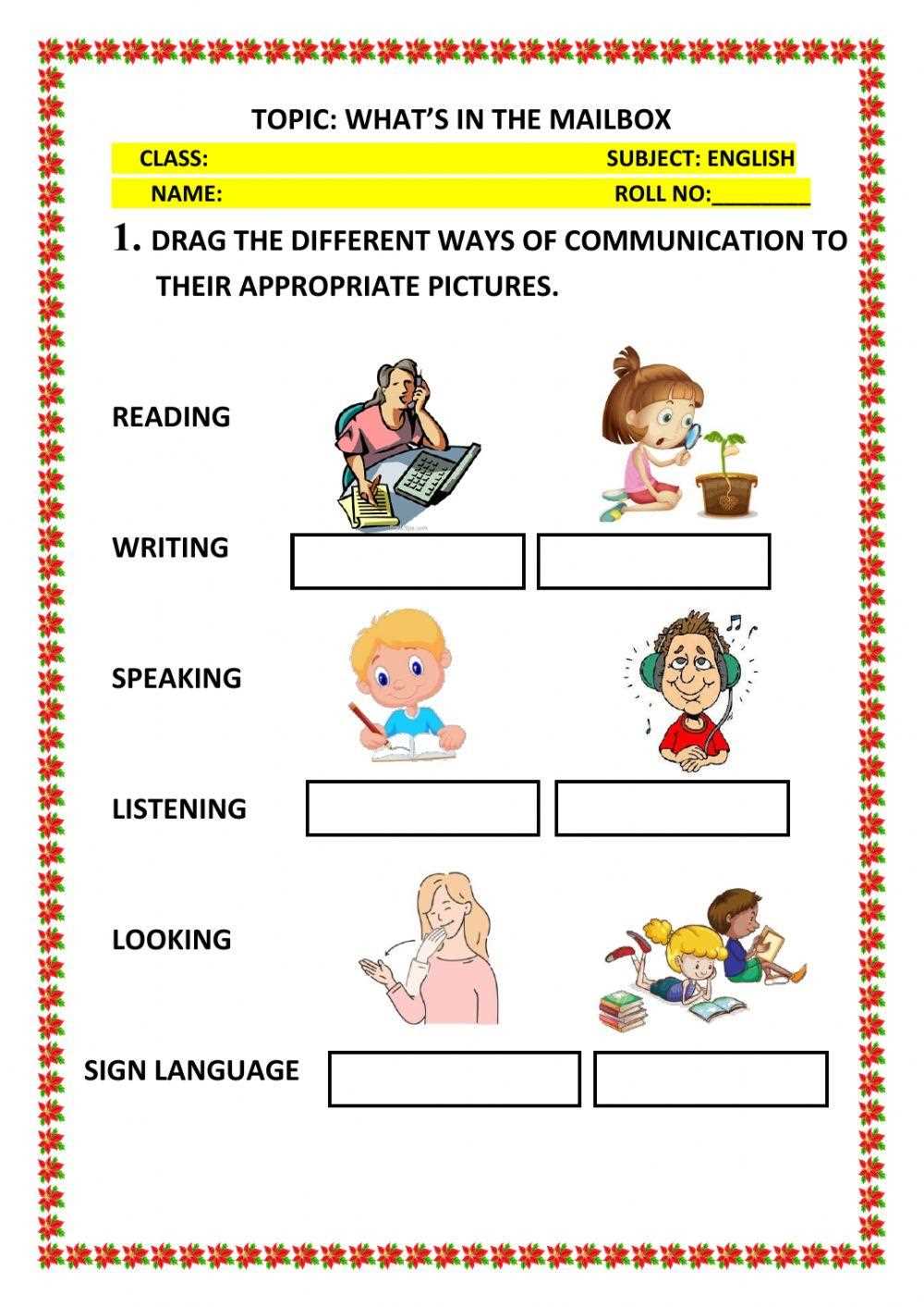 mailbox worksheets