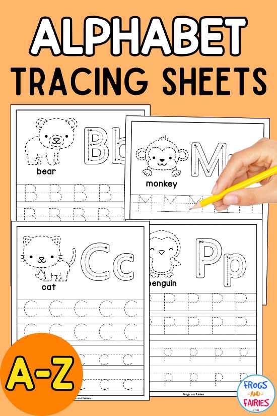 kindergarten alphabet tracing worksheets