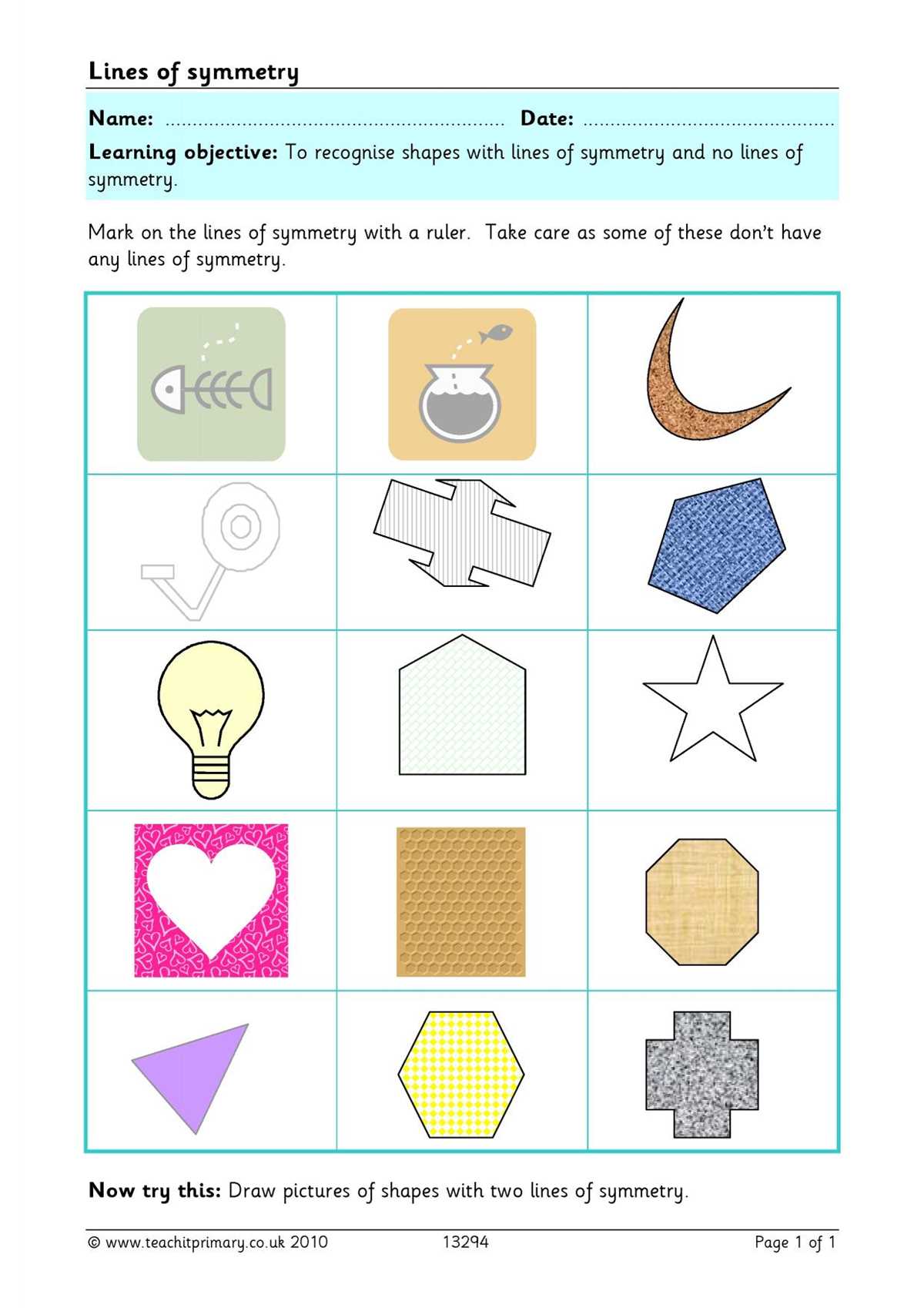 line symmetry worksheet line symmetry worksheet