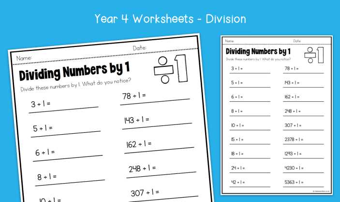 division of whole numbers worksheets