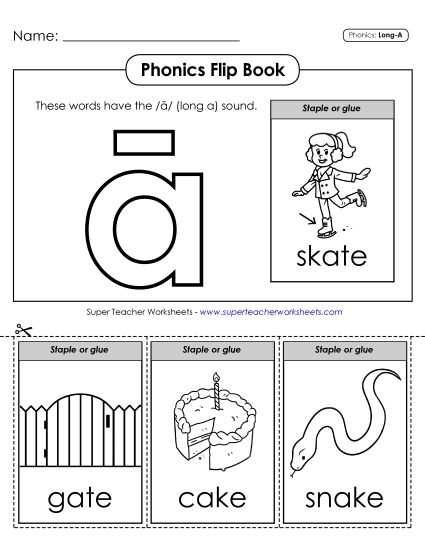 long a vowel worksheet