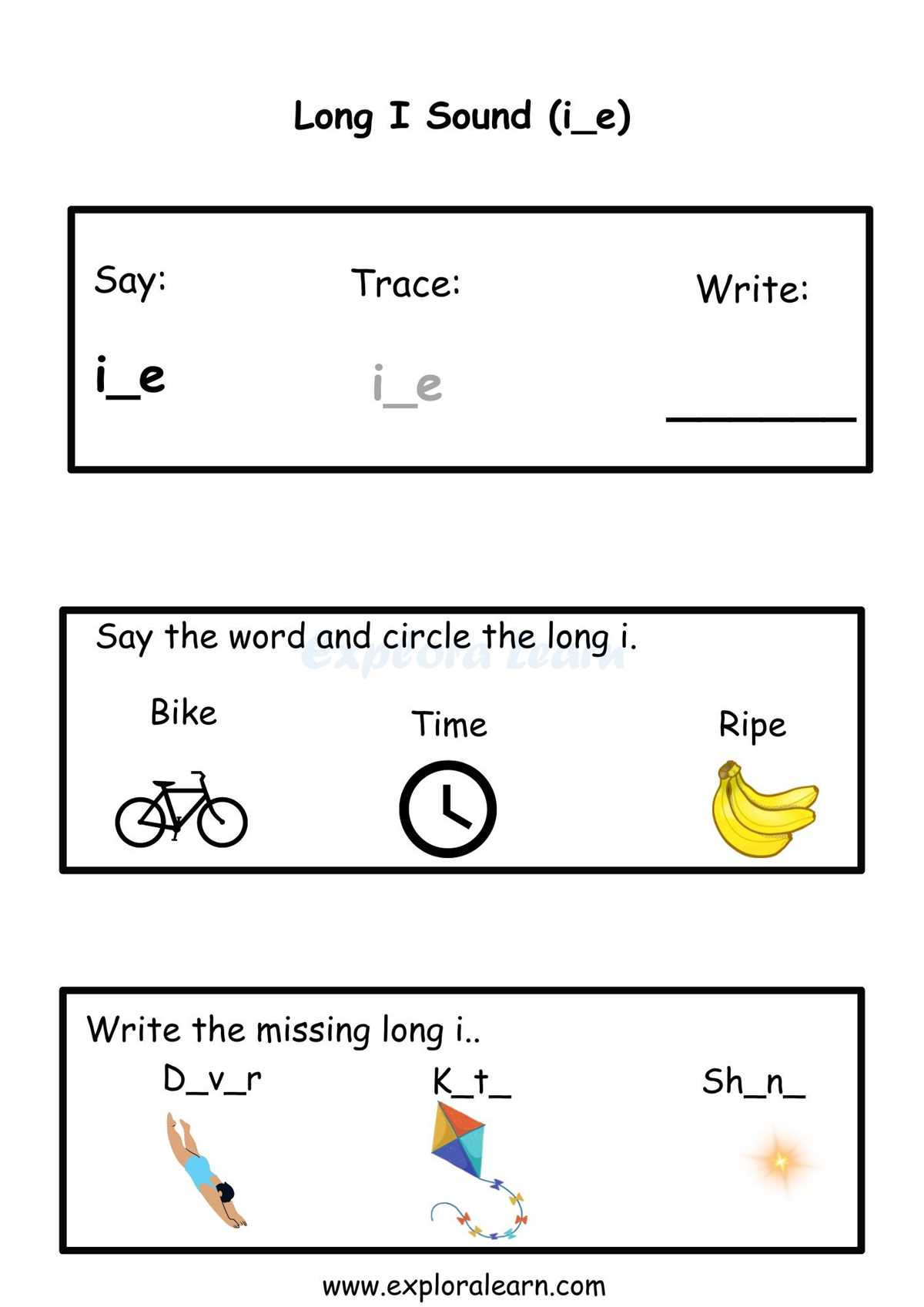 long i worksheets