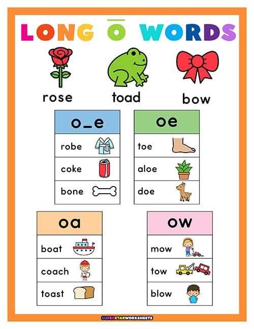 long o worksheets