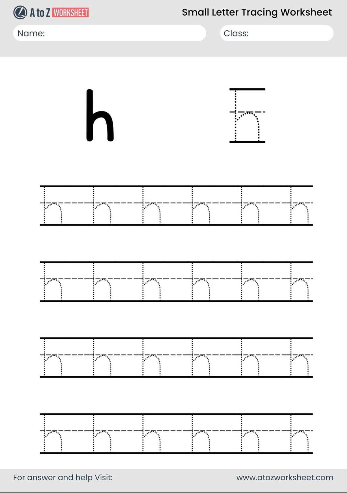 lowercase letter tracing worksheets
